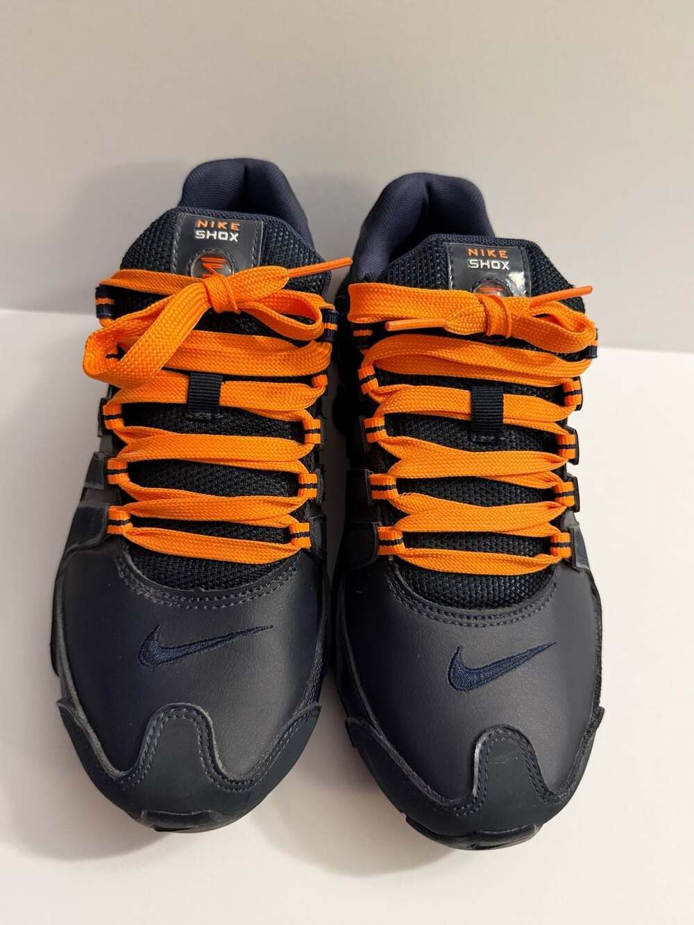 Nike Shox NZ Size 7 Black Orange Running Shoes